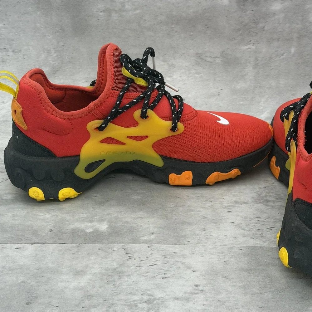 Nike React Presto 'Chile Red' Performance Sneakers CZ9273-600 Men's Size 10 M